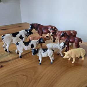 Vintage Farm Animal Figurines